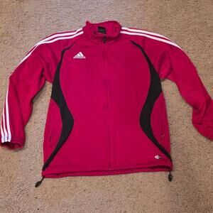 VTG Adidas Red and Black Westside Metros Soccer Team Jacket